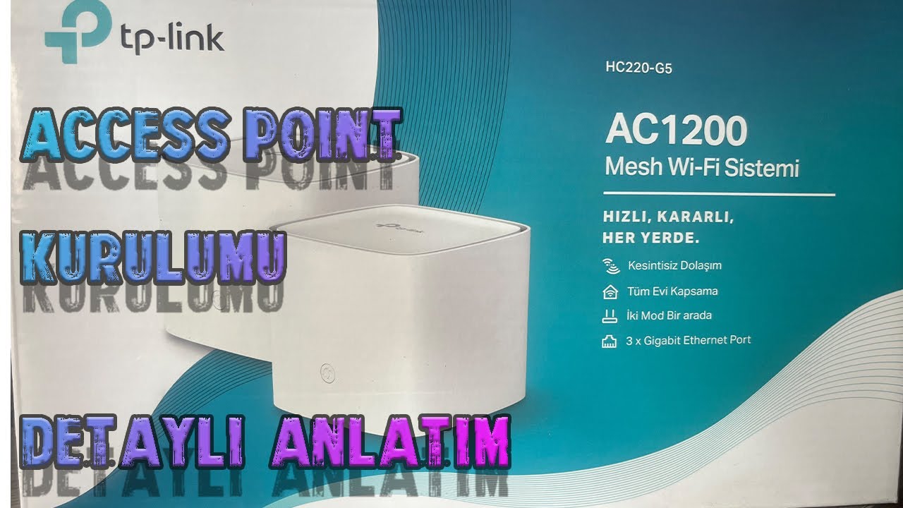 TP-LİNK AC1200 HC220-G5 MESH Wİ-Fİ SİSTEMİ KUTU AÇILIŞI KURULUMU NASIL YAPILIR ( GİGABİT ÇIKIŞLI )