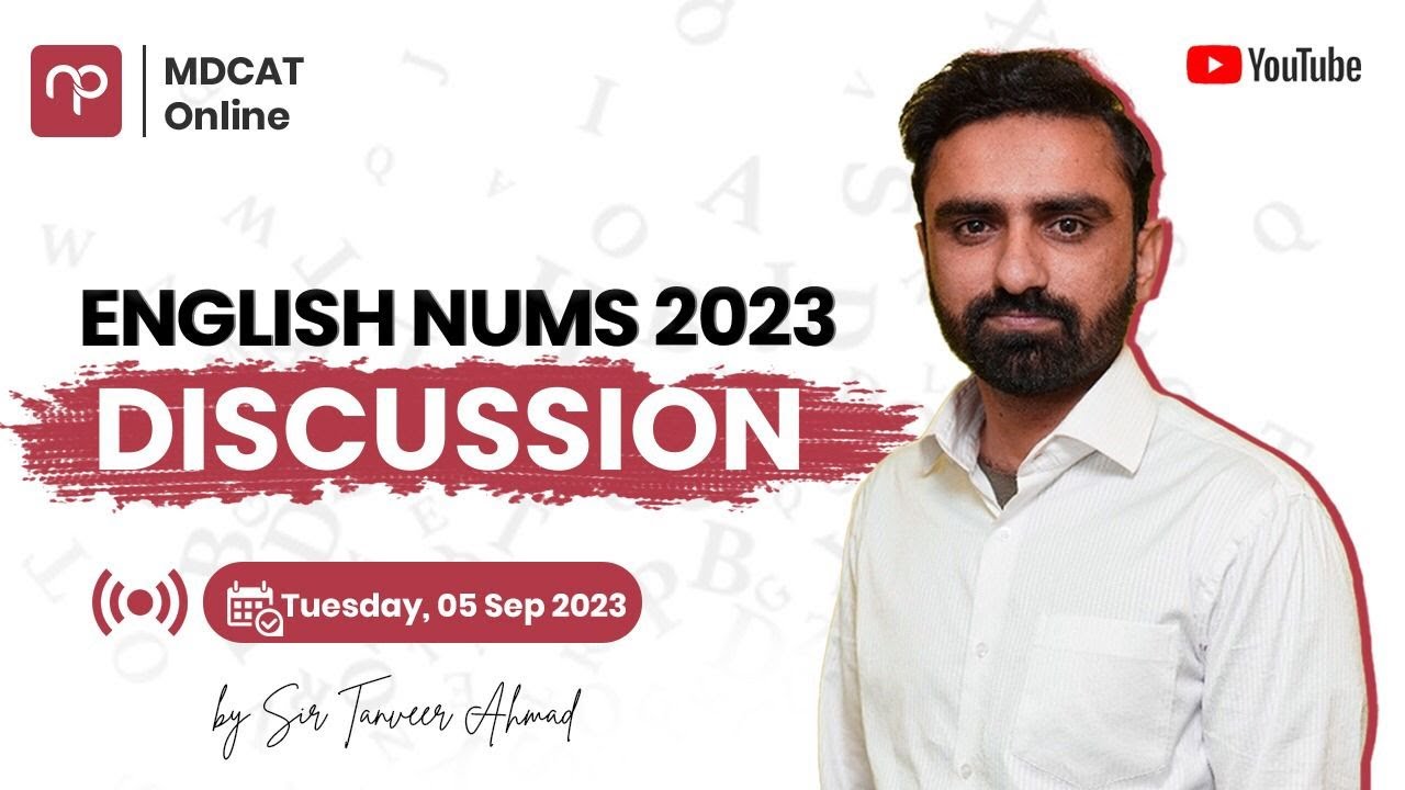 NUMS English Paper 2023 | Live Discussion | with Sir Tenveer
