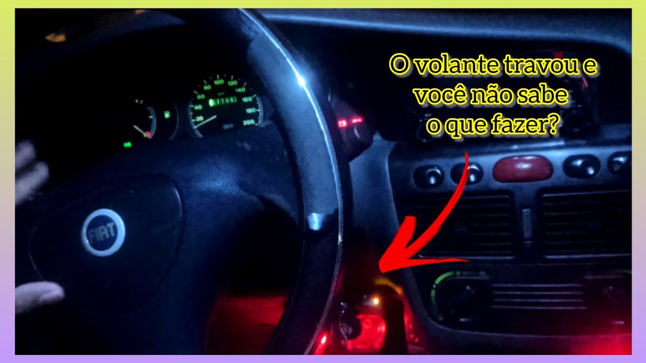 Como travar e destravar o volante do Fiat Palio 