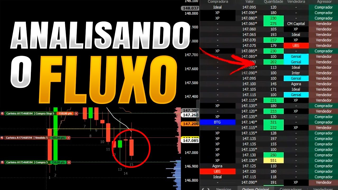 Como aprender a analisar o FLUXO no trade mini índice - Operação 01 - Margex