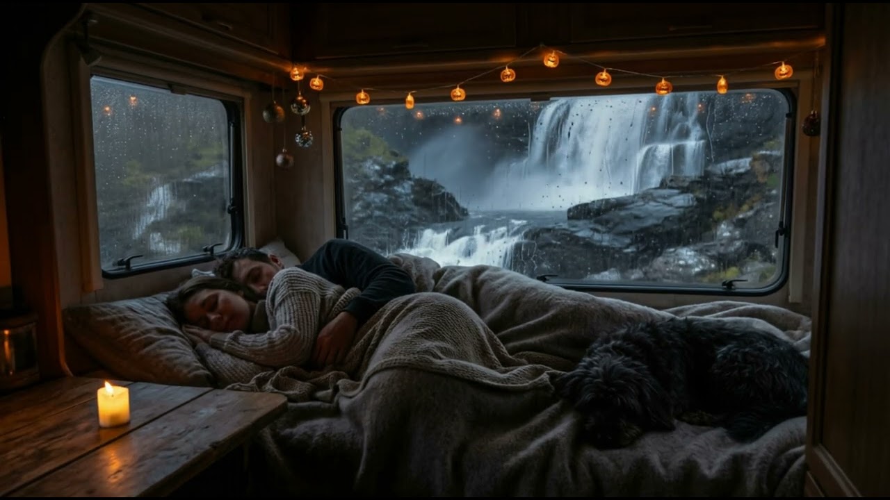 ⛈️ Sleep Deep Tonight in a Cozy Car — Heavy Rain & Distant Thunder for Instant Calm 💤