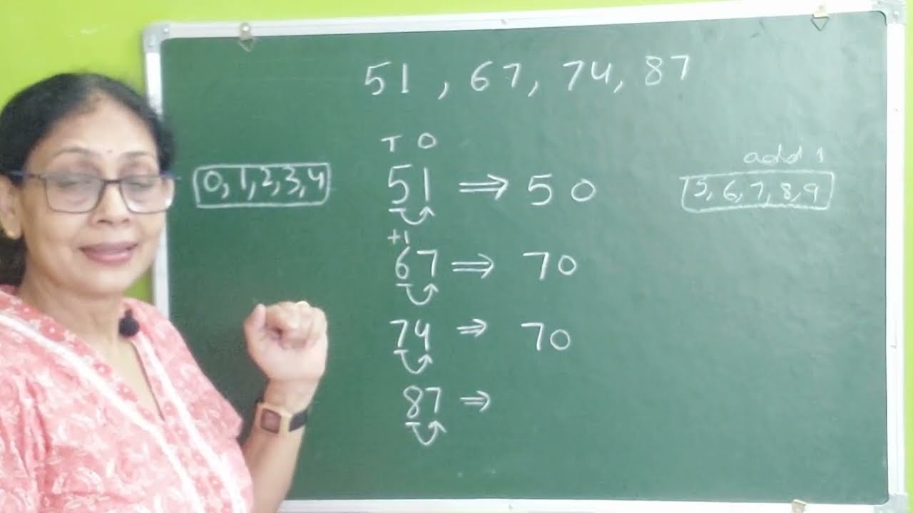 Rounding Off to the Nearest Ten I  Class 1 I Class 2