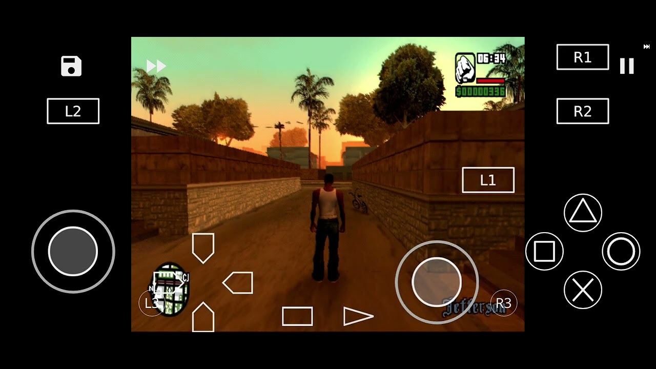 Aethersx2 - Visitando Interiores - Gta San Andreas ps2 iso Emulador Gameplay 
