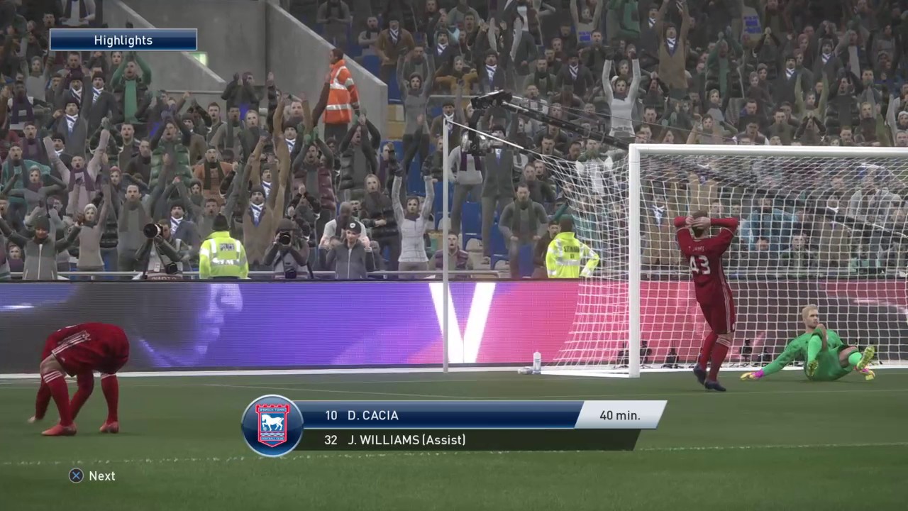 Pro Evolution Soccer 2017 Ipswich v Cardiff highlights