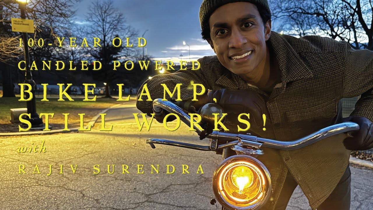 MY 100-YEAR OLD BIKE LAMP STILL WORKS! With Rajiv Surendra