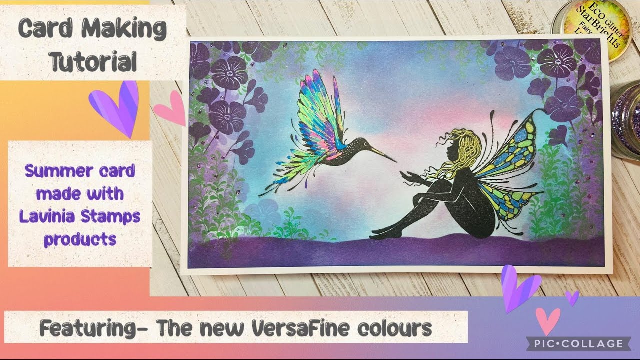 Card Making Tutorial- made with Lavinia Stamps and the new 2024 VersaFine Clair inks