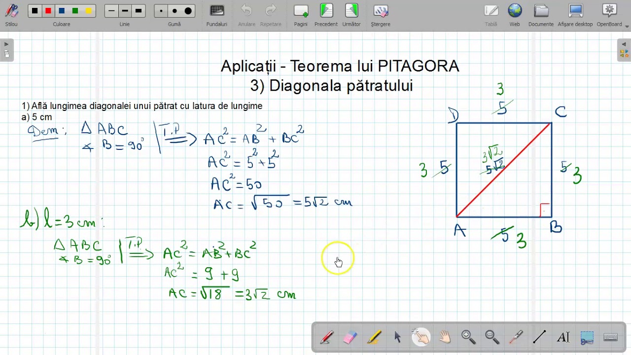 Diagonala patratului