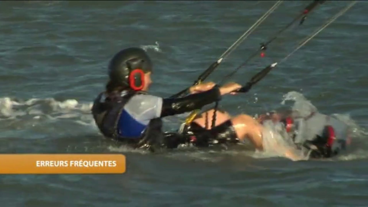 le water-start en kitesurf