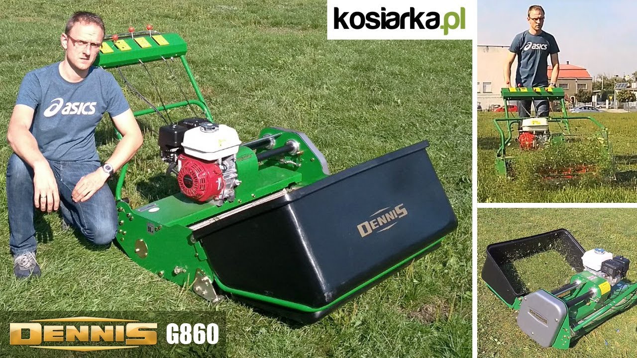 Kosiarka wrzecionowa z napędem DENNIS G860 - recenzja i praca maszyną.