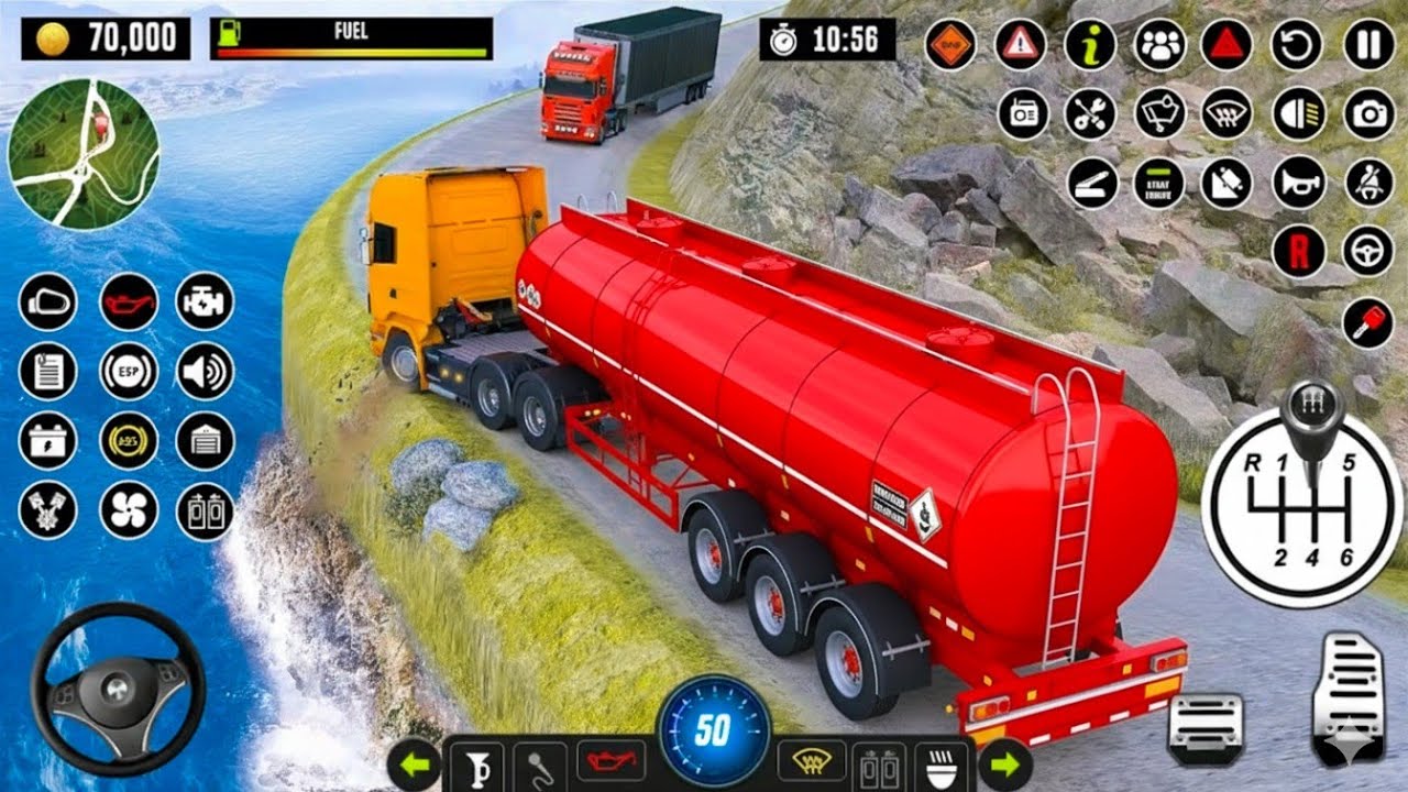 Dangerous Oil Truck Drive 😱 | Indian Oil Truck Simulator - Android Gameplay 
