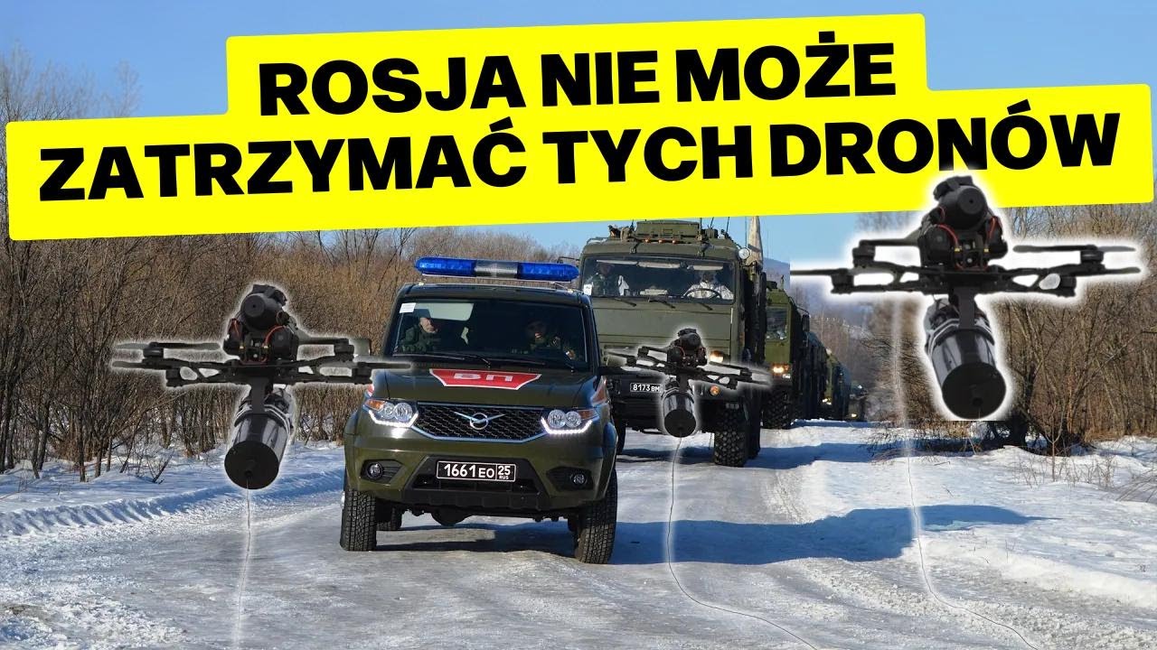 Jak ukraińskie drony nie do powstrzymania latają dzięki „kablom” długim na 20 km