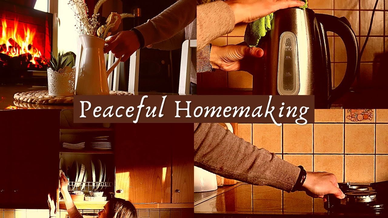 Peaceful Homemaking | Kitchen Weekly Cleaning Routine | ASMR | Slow Living Autumn