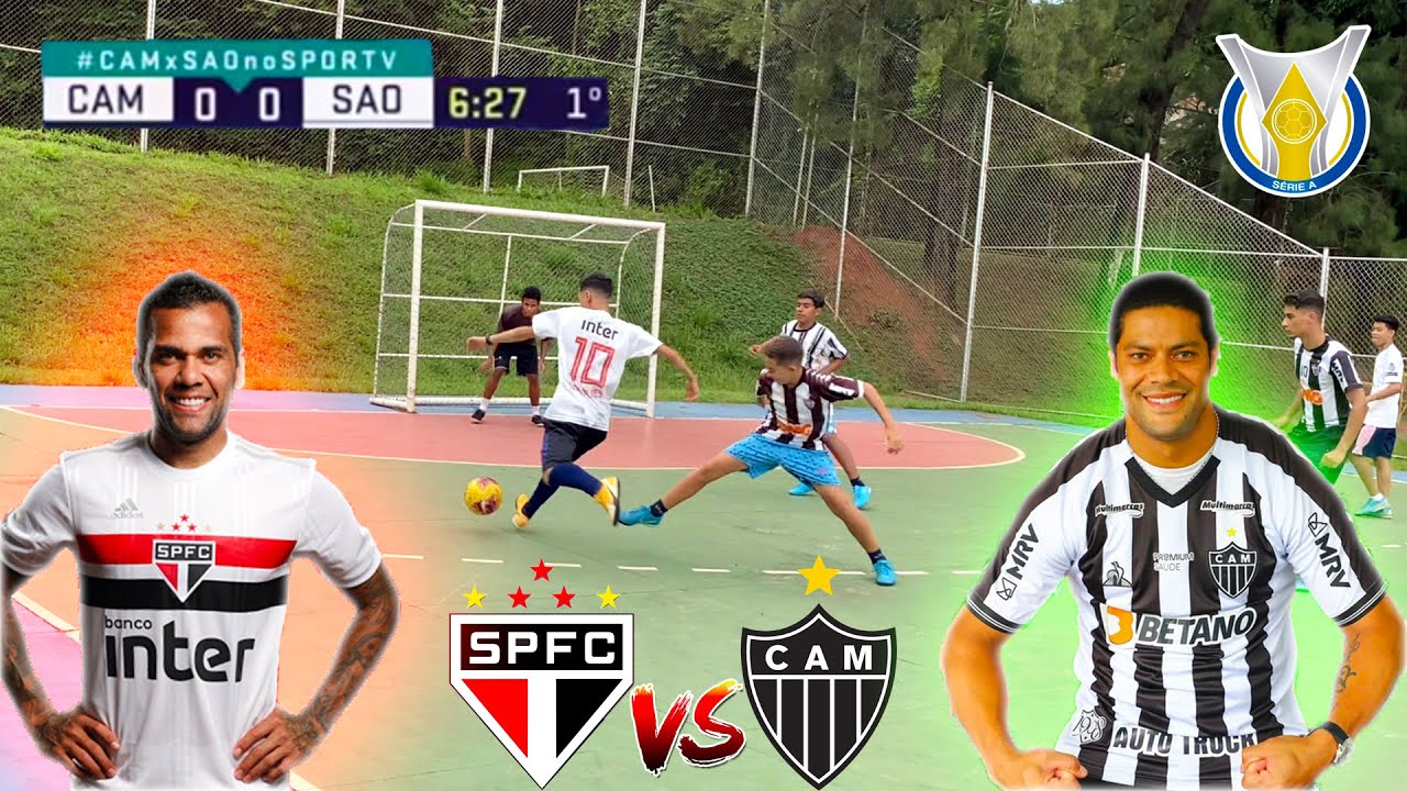 SÃO PAULO vs ATLÉTICO-MG JOGO 5 vs 5 CAMPEONATO BRASILEIRO DESAFIOS DE FUTEBOL ‹ Rikinho ›