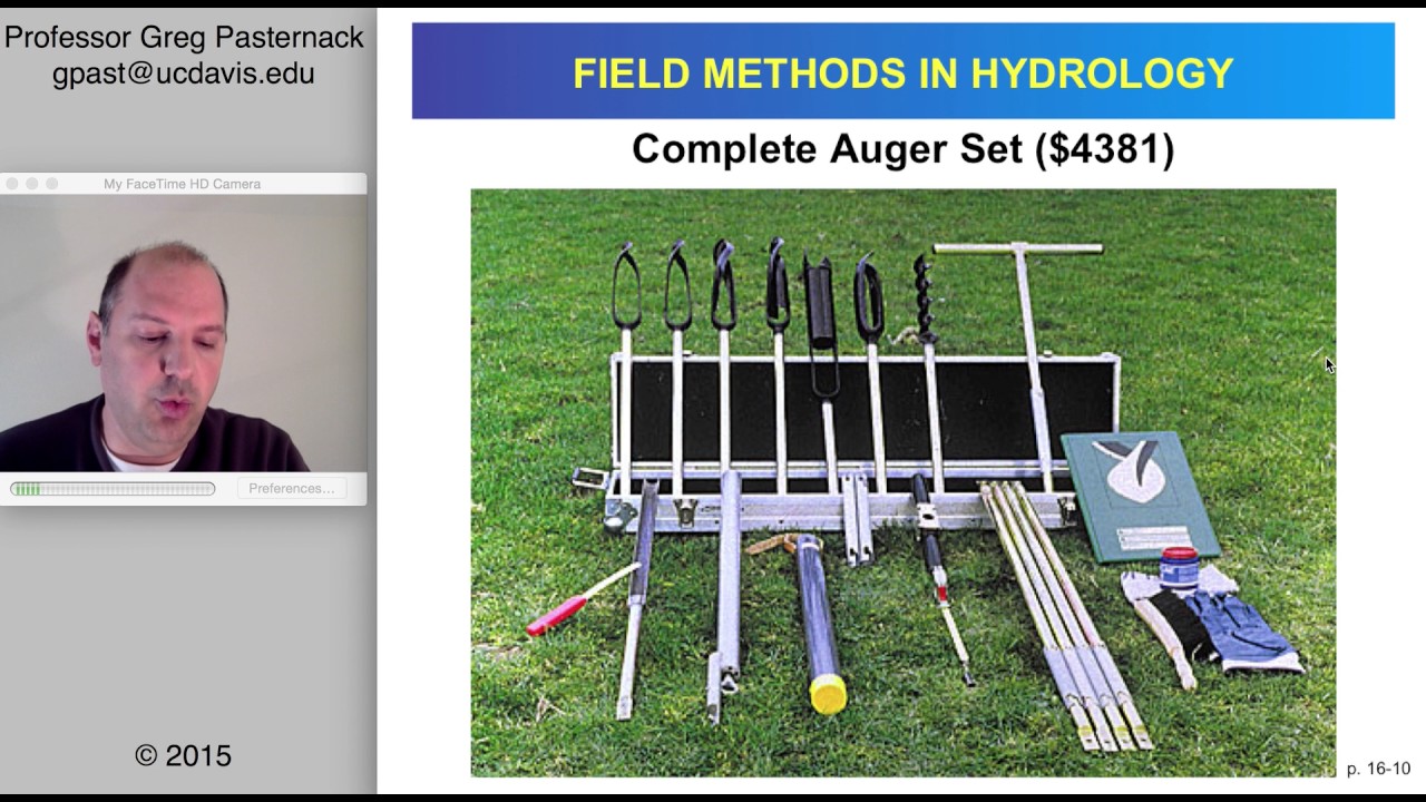Field Methods in Hydrology, Chapter 16- Subsurface Sediment Characterization and Sampling