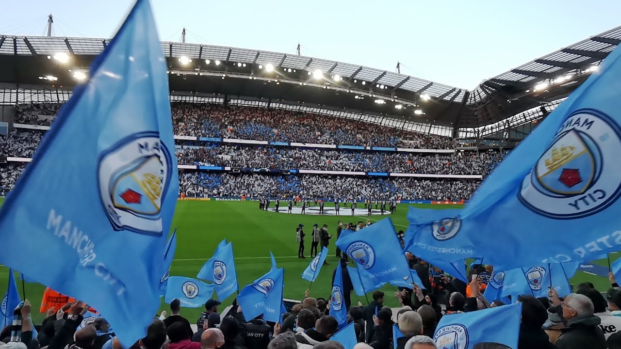 Manchester City club anthem BLUE MOON and BOYS IN BLUE | Champions League semi-final 2022