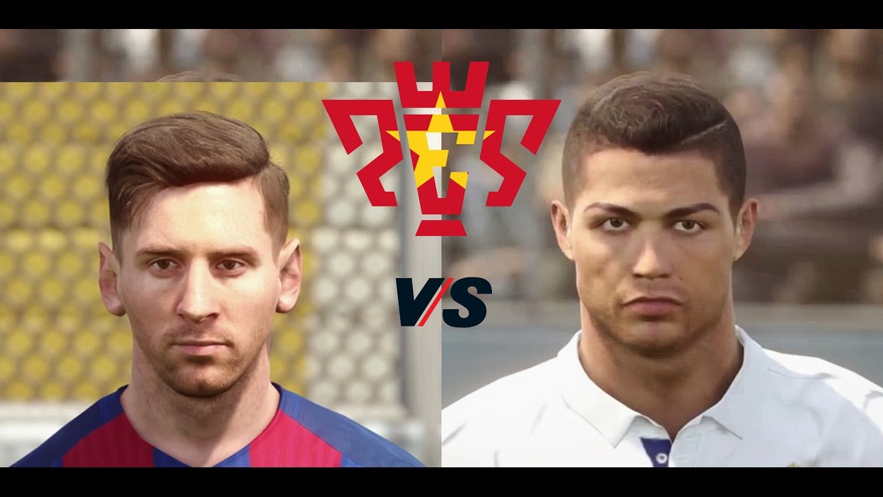 Ronaldo vs Messi from PES 4 to PES 2017 FACES/Сравнение лиц Месси и Роналду в Pes 4 по Pes 2017