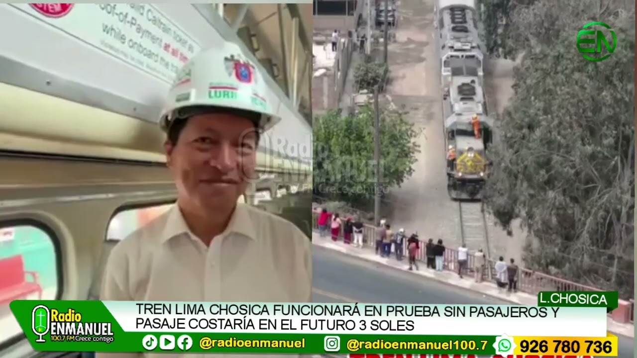 🚆 ¡Avanza el proyecto del Tren Lima–Chosica! Pasaje costaría 3 soles