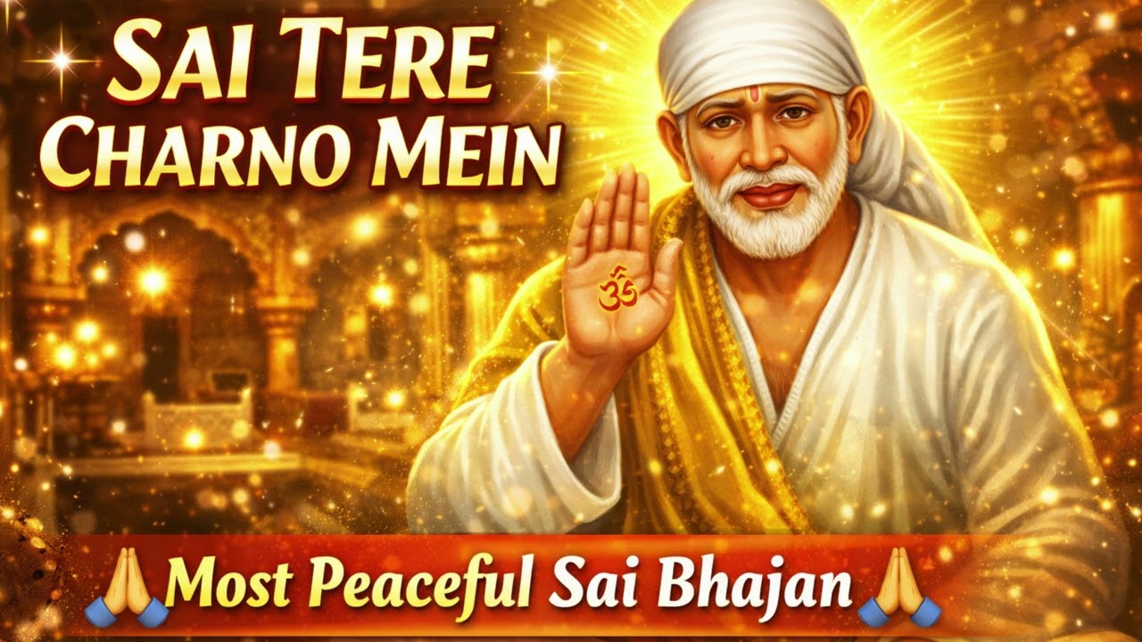 Sai Tere Charno Mein | Most Peaceful Sai Bhajan 2026 | Shirdi Sai Baba Song | Om Sai Ram