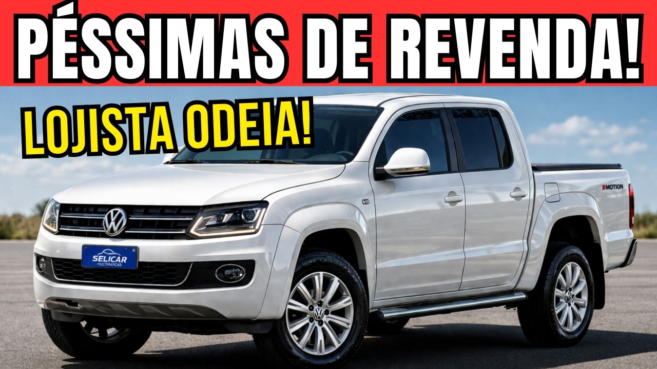 5 PICAPES USADAS QUE NINGU&Eacute;M QUER COMPRAR EM 2026! FUJA DELAS!