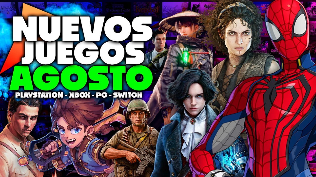 Los MEJORES juegos de AGOSTO 🔥 PS5, Xbox Series, PC y Switch 2