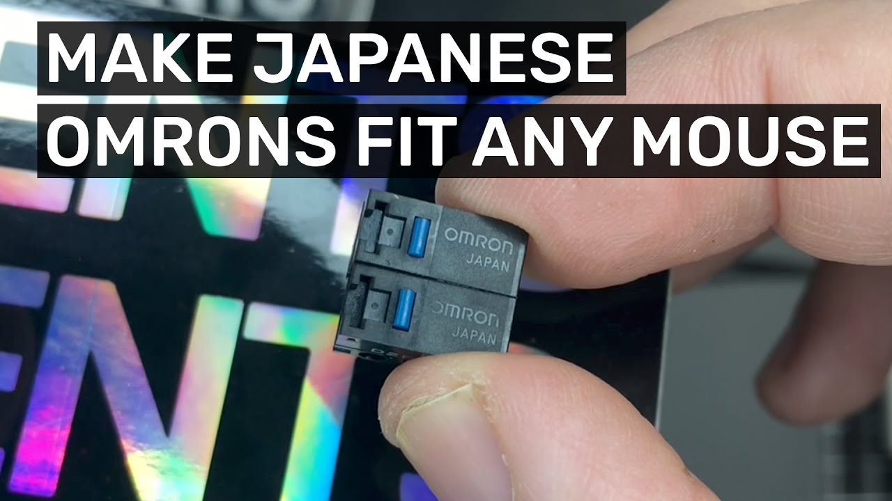 Make Japanese Omron Switches fit any mouse! Omron D2F-01F Height Fix