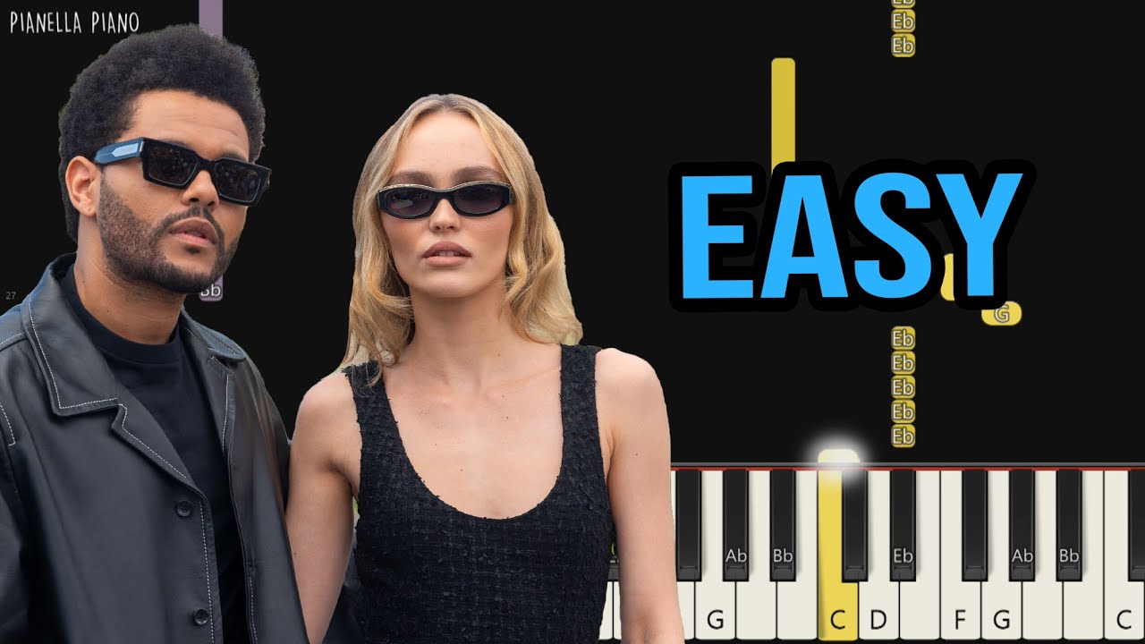 The Weeknd, JENNIE, Lily Rose Depp - One Of The Girls | EASY Piano Tutorial by Pianella Piano