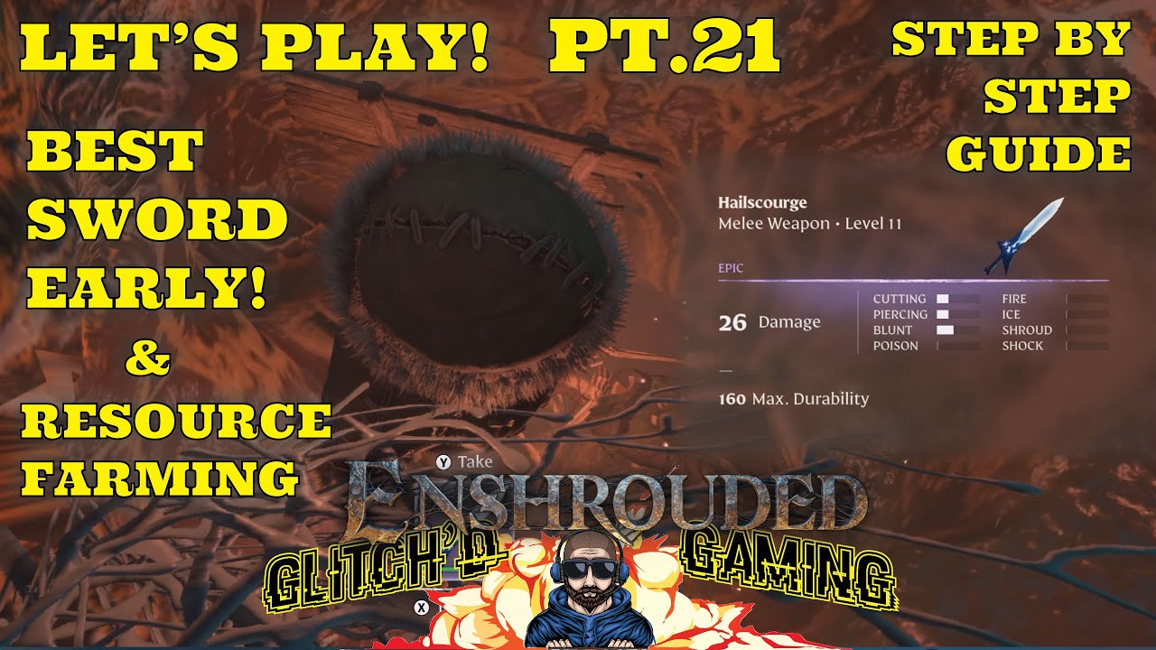 Enshrouded - Let's Play - Pt 21 - Lone Thistle, Hailscourge Sword, Loot & Chest Farming! 