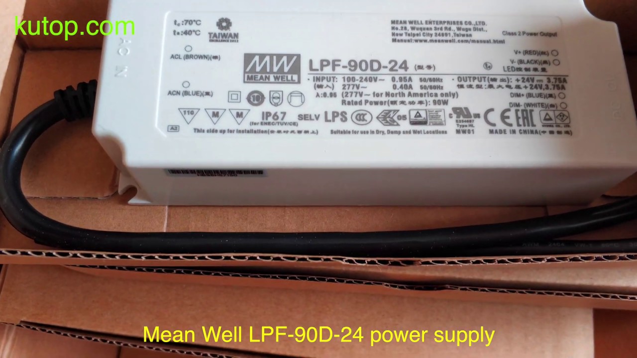 Mean Well LPF-90D-24 power supply - kutop.com