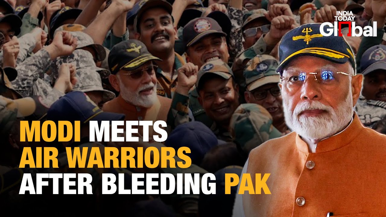 PM Modi Visits Adampur Air Base | Briefed by Air Force on Security Posture Amid Pak Tensions