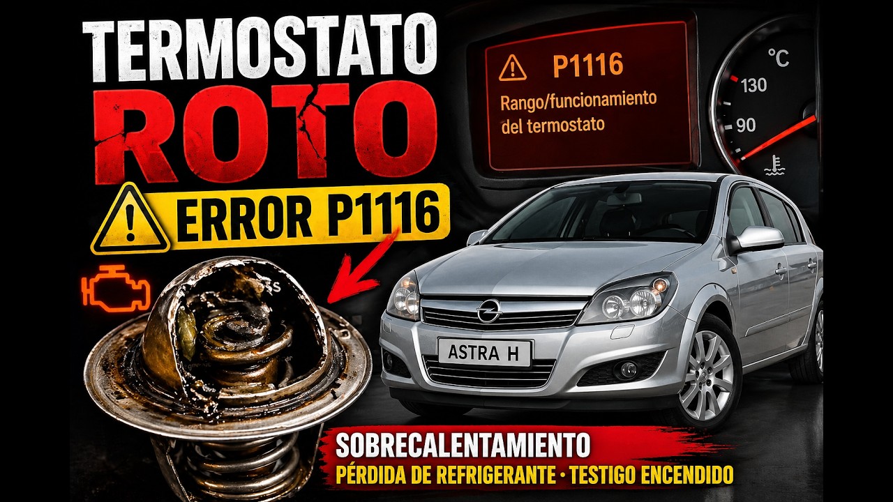 ASTRA H / ZAFIRA B - Error P1116 Válvula de control del termostato motores Gasolina
