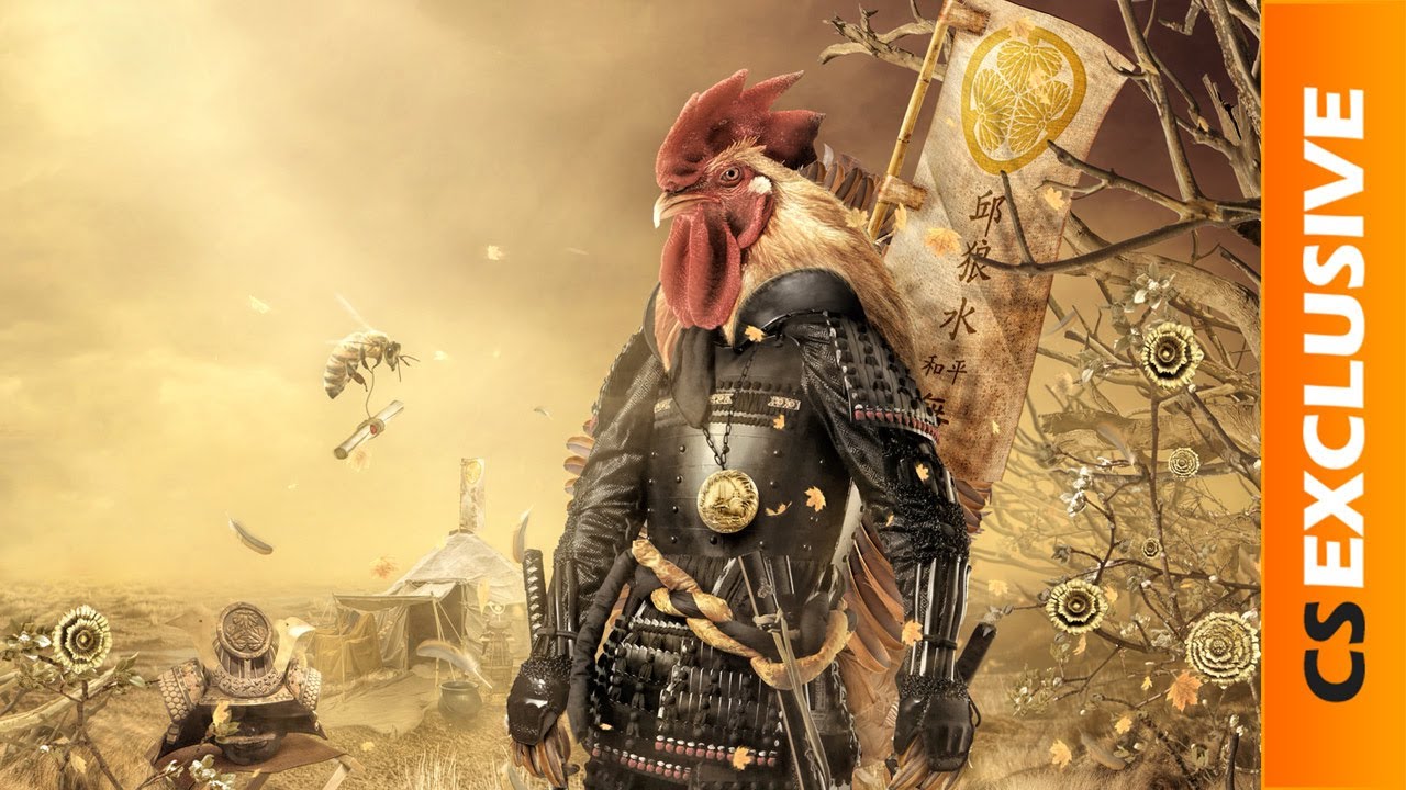 Fowl Samurai - Speed art (#Photoshop) | CreativeStation Exclusive