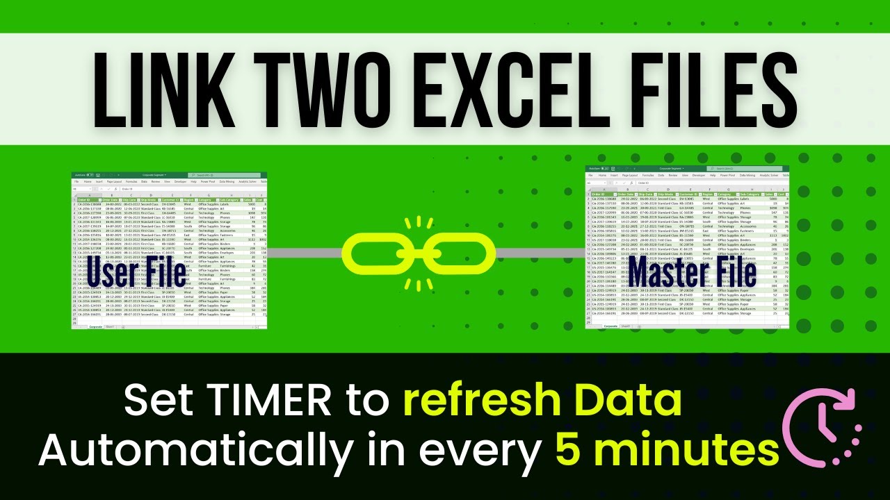 Link/Combine and consolidate data of two (multiple)spreadsheets in excel | Advanced linking of files