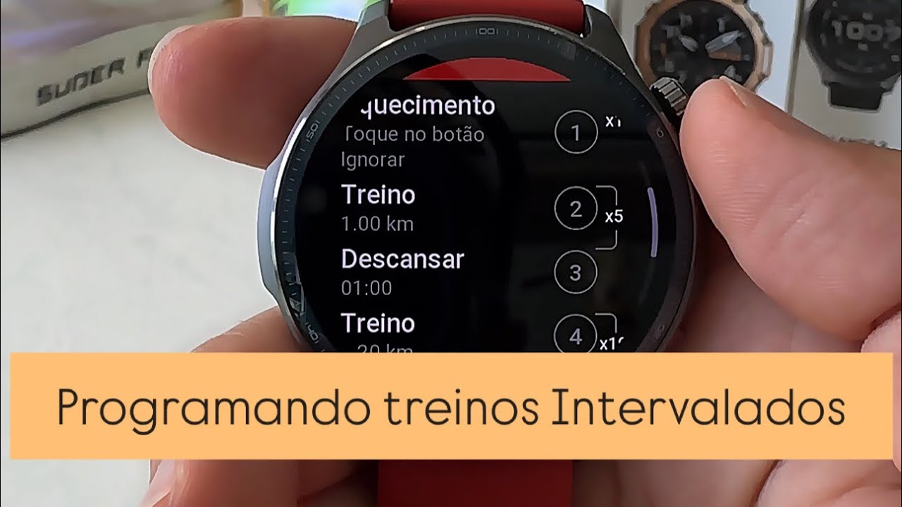 PROGRAMANDO TREINOS INTERVALADOS NO AMAZFIT