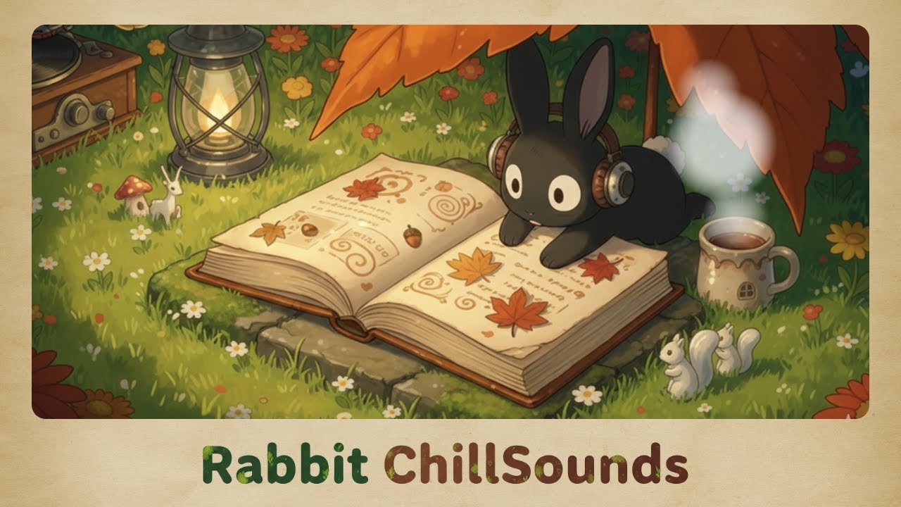 Relaxing with a book under autumn leaves | music for reading, sleeping & stress relief