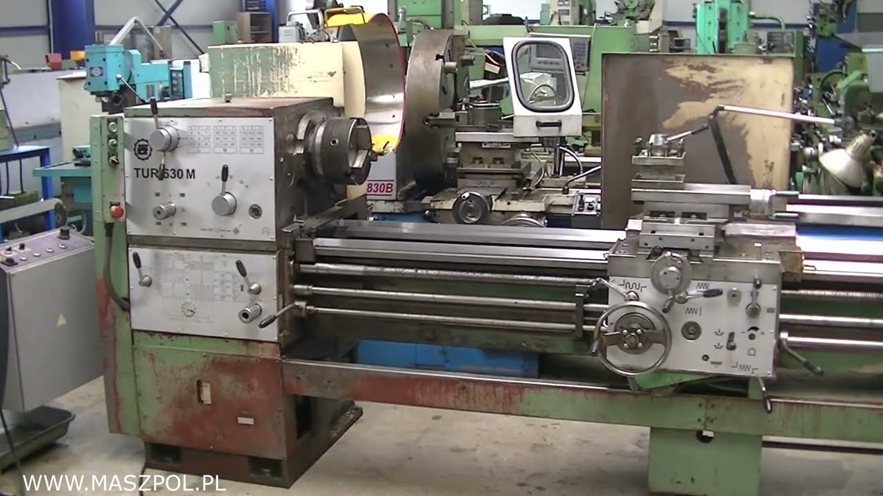Tokarka TUR 630 M x 2500 - FAT - SZLIF ŁOŻA - GEOMETRIA - WWW.MASZPOL.PL