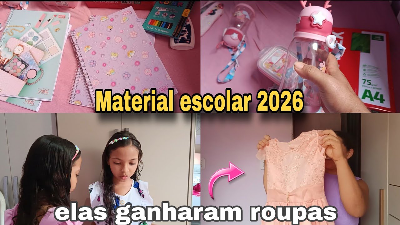 Comprei o material escolar das gêmeas/ vlog na cidade 