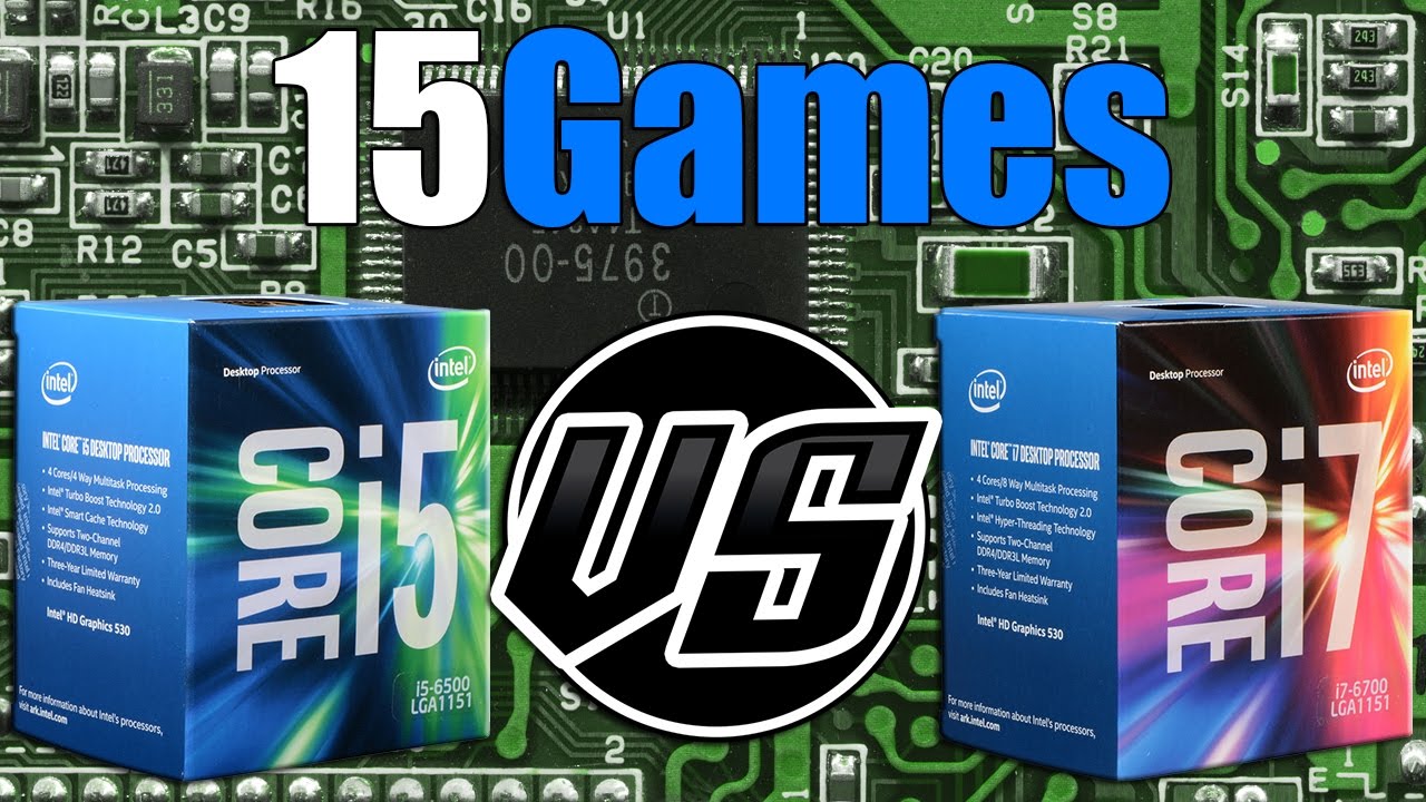 i5-6500 vs i7-6700 | GTX 1070 OC | 2560 x 1440 | in 15 Games