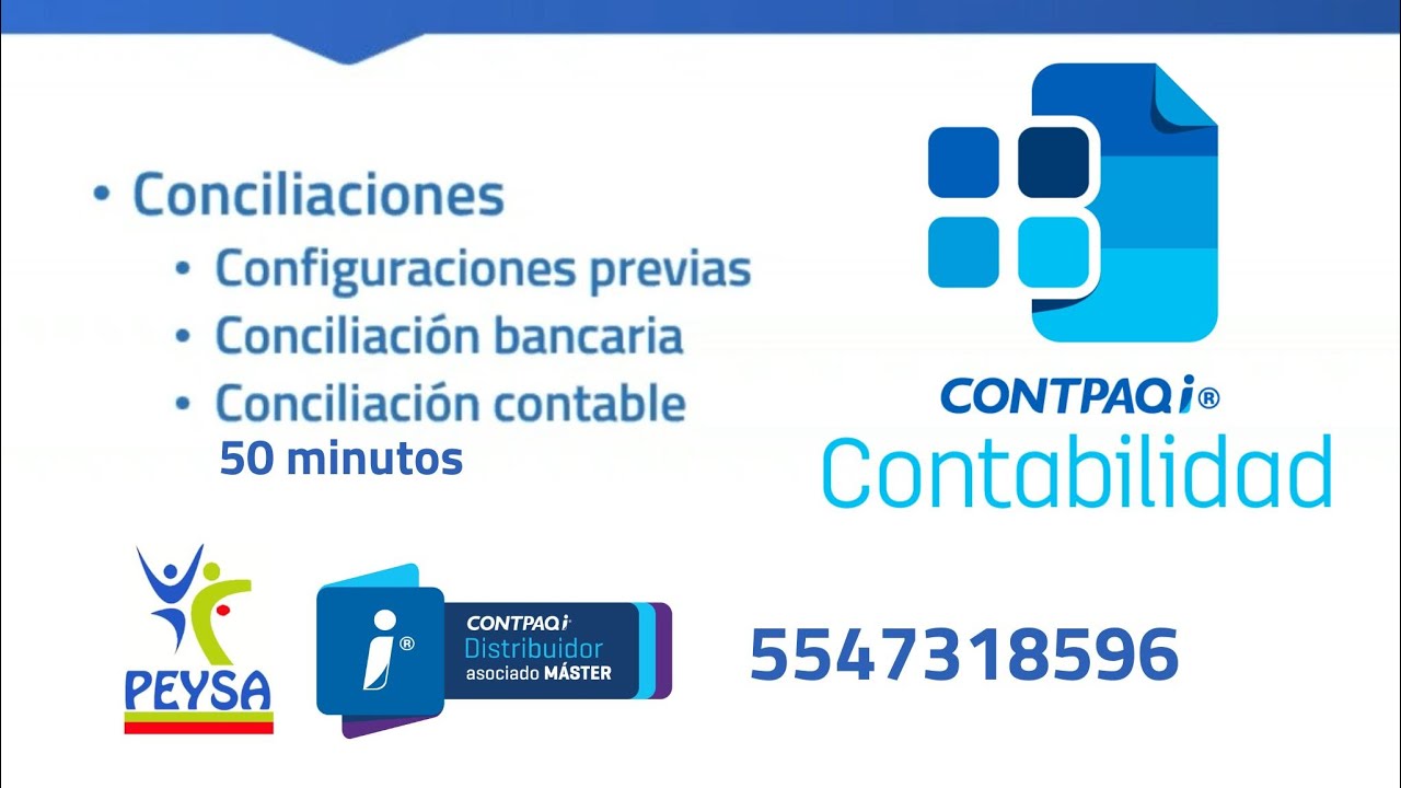 Conciliacion Bancaria y Contable en CONTPAQi Contabilidad
