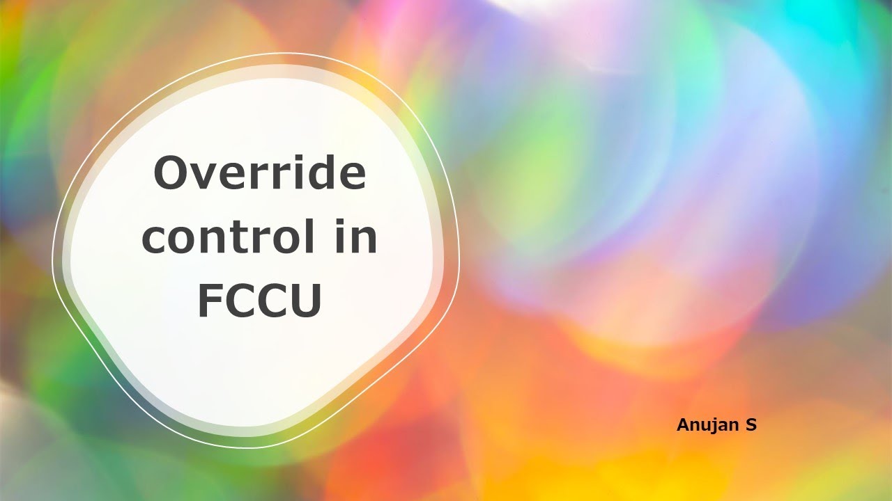 Over ride control for FCCU Rx Regen system