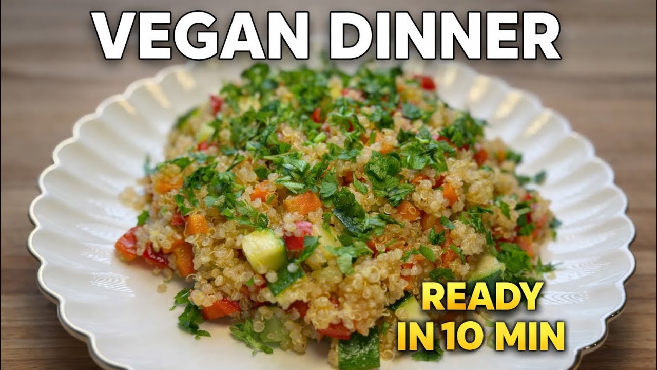 Vegan Quinoa Dinner | Ready in 10 Minutes
