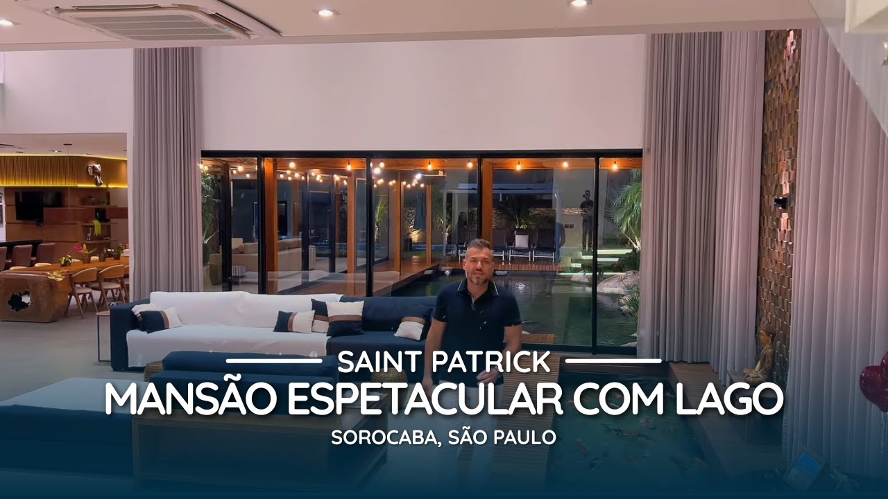 R$ 7.950.000,00 | SOROCABA, SAINT PATRICK - MANSÃO DE LUXO DIFERENCIADO COM LAGO DE CARPAS