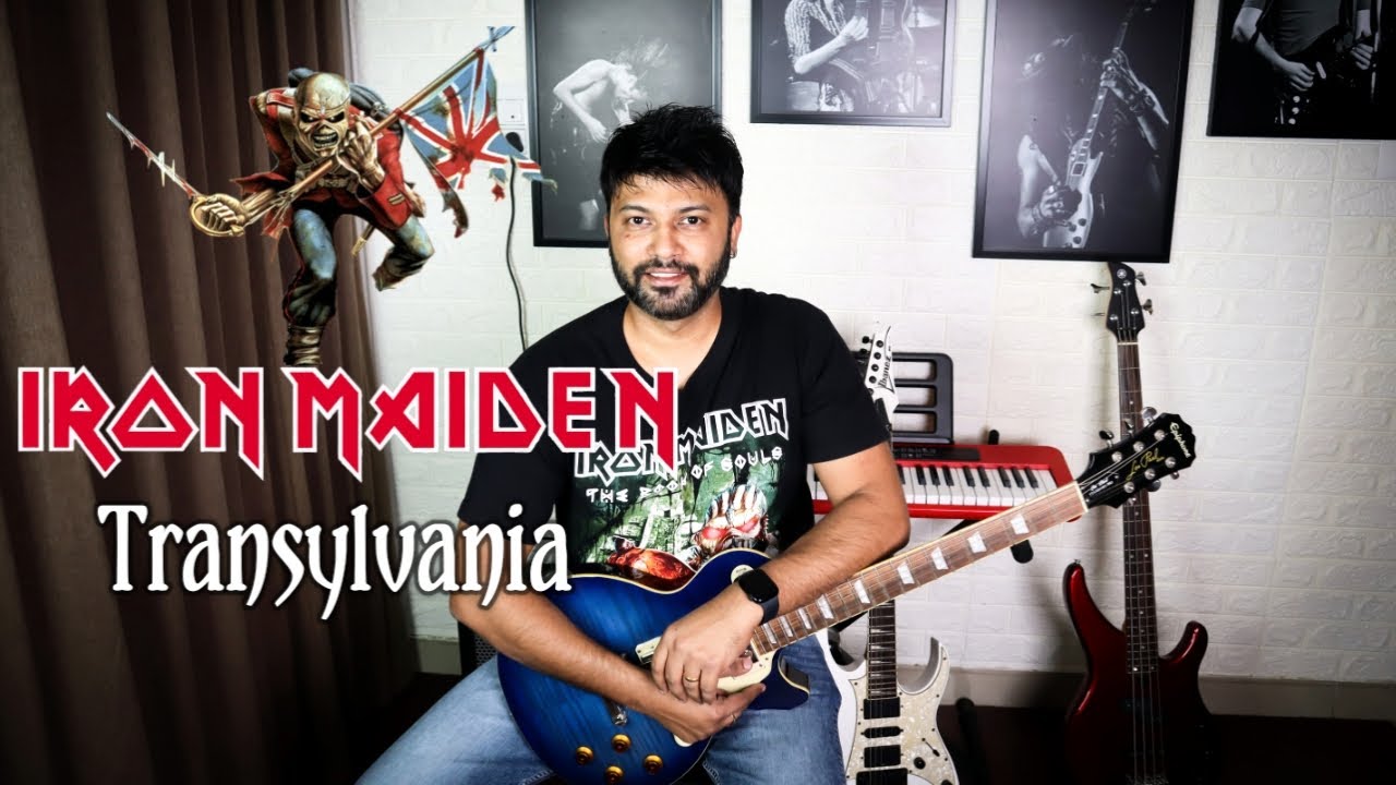 Transylvania| Iron Maiden| Instrumental | Guitar Cover | Sandeep Kamath