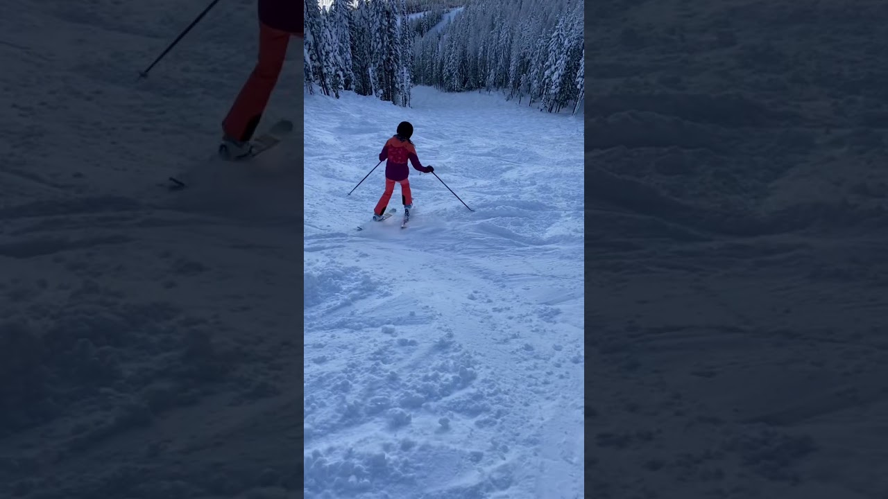 Lookout Pass on our own to explore all the black diamonds we could! #skiing #idaho #ski