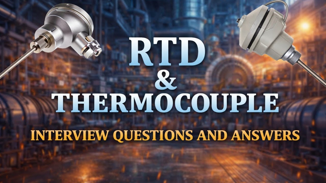 RTD & THERMOCOUPLE INTERVIEW QUESTION ANSWER #rtd #thermocouple #instrumentation #controlengineering