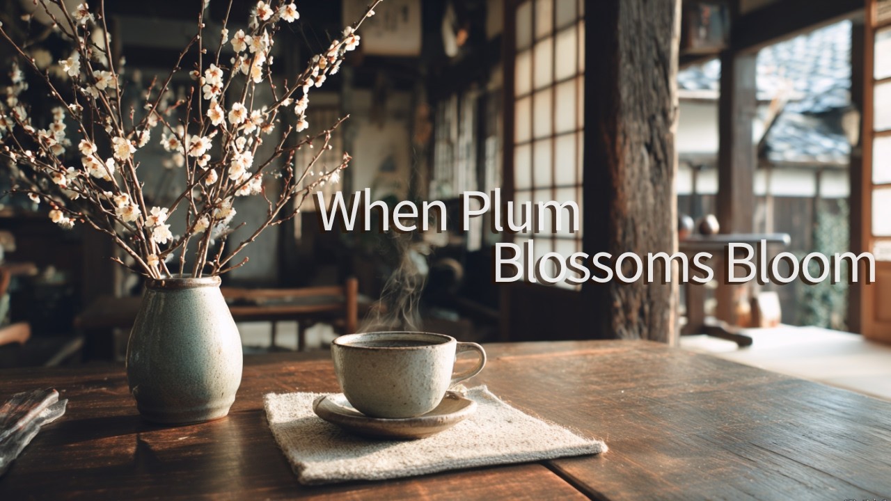 Old House Café | When Plum Blossoms Bloom,A Quiet Piano Afternoon