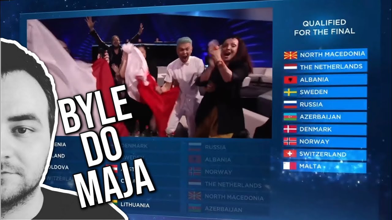 Reakcje na występy i wyniki DRUGIEGO półfinału EUROWIZJI 2019 | Byle Do Maja #91