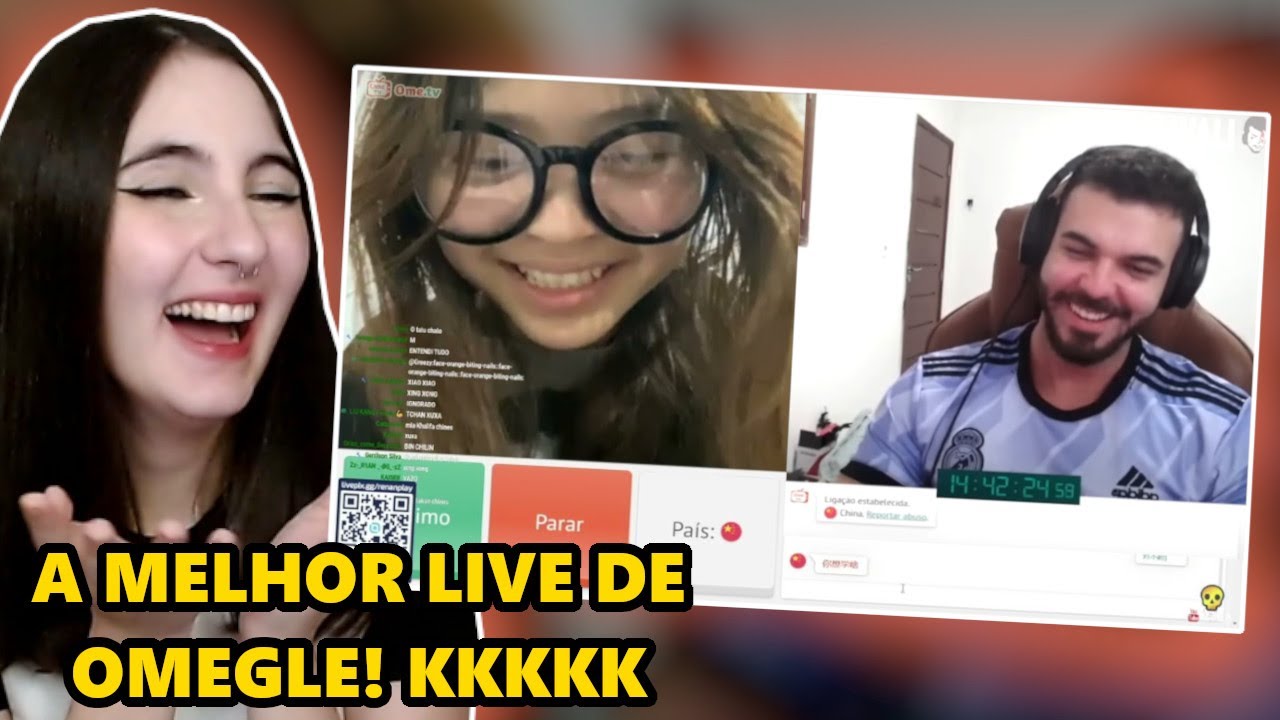 CATIA REAGE A RENANPLAY MELHORES MOMENTOS NO OMEGLE KKKKKKKKKKKK