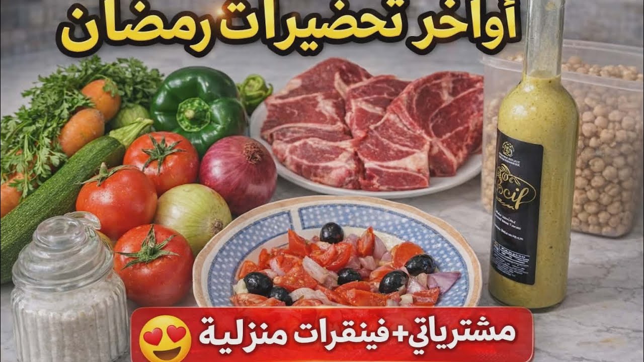أواخر شعبان… لمسات أخيرة قبل رمضان وش شريت؟