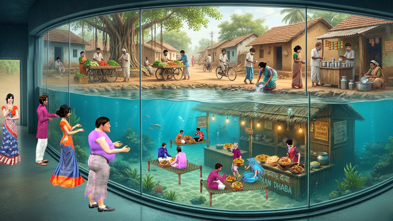 UnderWater Dhaba Restaurant Dhaba In Water Hindi Kahaniya Moral Stories