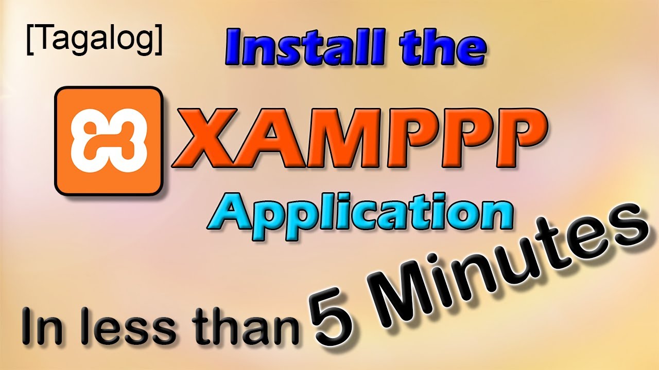 How to install the XAMPP application in less than 5 minutes.. - [TAGALOG]